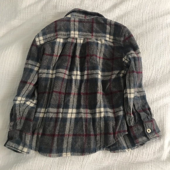 Tucker and Tate Grey Plaid Flannel Shirt 3 Toddler - Picture 8 of 8
